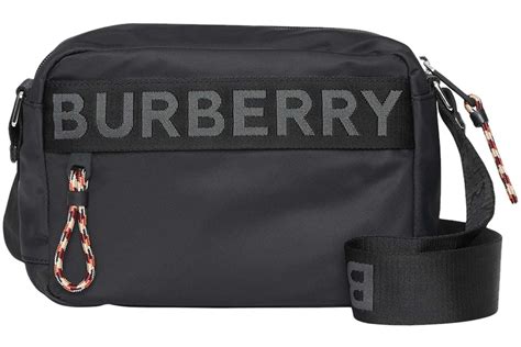 burberry econyl logo crossbody|Burberry ECONYL Logo Crossbody Black .